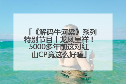 《解码牛河梁》系列特别节目丨龙凤呈祥！5000多年前这对红山CP竟这么好嗑
