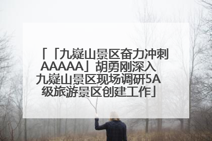「九嶷山景区奋力冲刺AAAAA」胡勇刚深入九嶷山景区现场调研5A级旅游景区创建工作