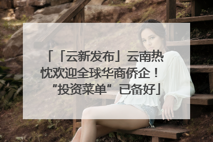 「云新发布」云南热忱欢迎全球华商侨企！“投资菜单”已备好
