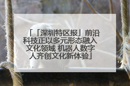「深圳特区报」前沿科技正以多元形态融入文化领域 机器人数字人齐创文化新体验