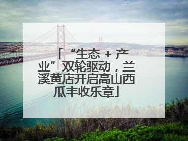 “生态 + 产业”双轮驱动，兰溪黄店开启高山西瓜丰收乐章