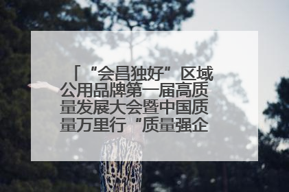 “会昌独好”区域公用品牌第一届高质量发展大会暨中国质量万里行“质量强企•质品行动”进会昌启动仪式成功举办