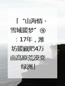 “山海情・雪域援梦”⑨：17年，潍坊援藏把4万亩高原荒漠变绿洲
