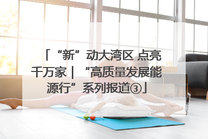 “新”动大湾区 点亮千万家｜“高质量发展能源行”系列报道③