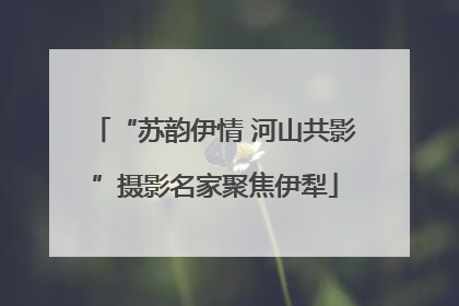 “苏韵伊情 河山共影”摄影名家聚焦伊犁