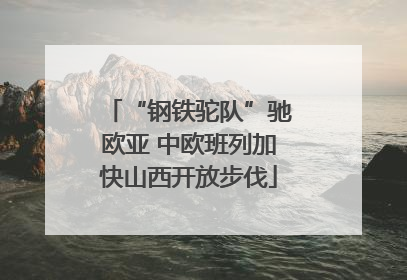 “钢铁驼队”驰欧亚 中欧班列加快山西开放步伐