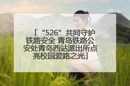 “526”共同守护铁路安全 青岛铁路公安处青岛西站派出所点亮校园爱路之光