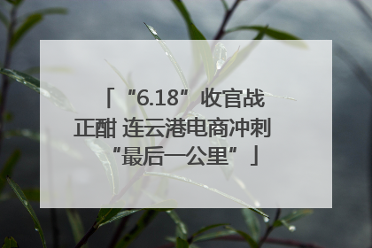 “6.18”收官战正酣 连云港电商冲刺“最后一公里”