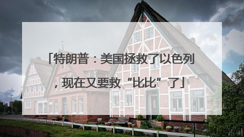 特朗普：美国拯救了以色列，现在又要救“比比”了