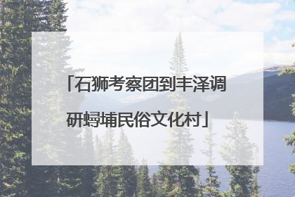 石狮考察团到丰泽调研蟳埔民俗文化村