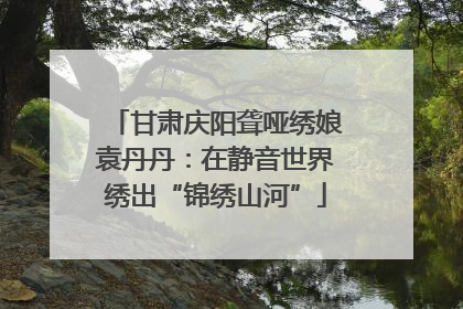 甘肃庆阳聋哑绣娘袁丹丹：在静音世界绣出“锦绣山河”