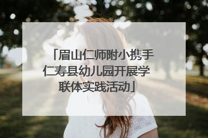 眉山仁师附小携手仁寿县幼儿园开展学联体实践活动