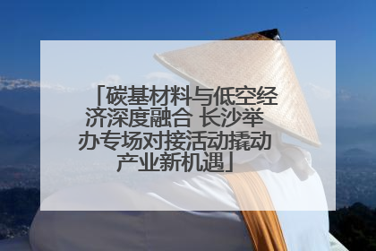碳基材料与低空经济深度融合 长沙举办专场对接活动撬动产业新机遇