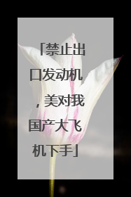 禁止出口发动机，美对我国产大飞机下手