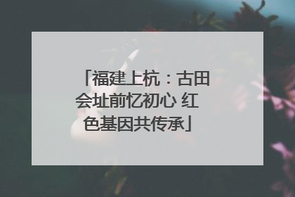 福建上杭：古田会址前忆初心 红色基因共传承