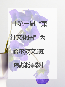 第三届“萧红文化周”为哈尔滨文旅IP赋能添彩