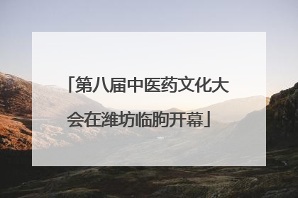 第八届中医药文化大会在潍坊临朐开幕