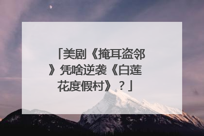 美剧《掩耳盗邻》凭啥逆袭《白莲花度假村》？