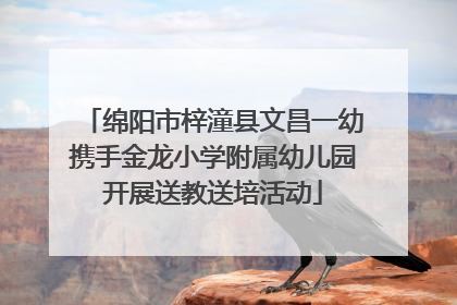 绵阳市梓潼县文昌一幼携手金龙小学附属幼儿园开展送教送培活动