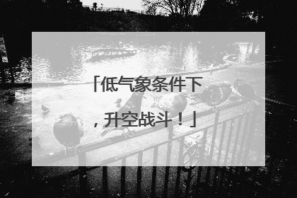 低气象条件下，升空战斗！