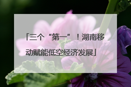 三个“第一”！湖南移动赋能低空经济发展