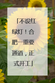 不设红绿灯！合肥一重要通道，正式开工