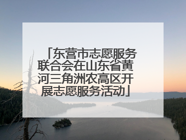 东营市志愿服务联合会在山东省黄河三角洲农高区开展志愿服务活动