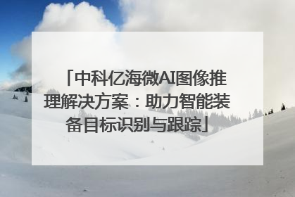 中科亿海微AI图像推理解决方案：助力智能装备目标识别与跟踪
