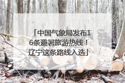 中国气象局发布16条避暑旅游热线！辽宁这条路线入选