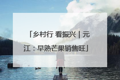 乡村行 看振兴｜元江：早熟芒果销售旺