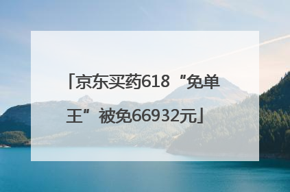 京东买药618“免单王”被免66932元