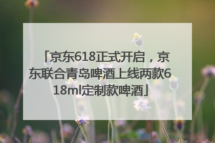 京东618正式开启，京东联合青岛啤酒上线两款618ml定制款啤酒