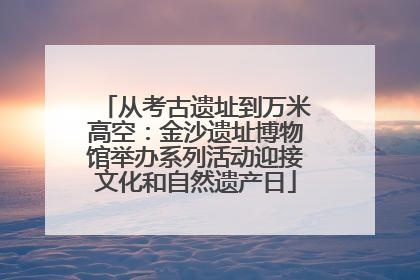 从考古遗址到万米高空：金沙遗址博物馆举办系列活动迎接文化和自然遗产日
