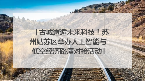 古城邂逅未来科技！苏州姑苏区举办人工智能与低空经济路演对接活动