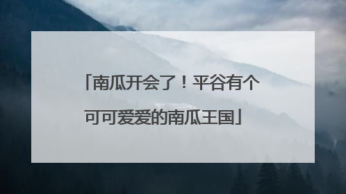 南瓜开会了！平谷有个可可爱爱的南瓜王国