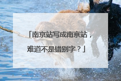 南京站写成南亰站，难道不是错别字？