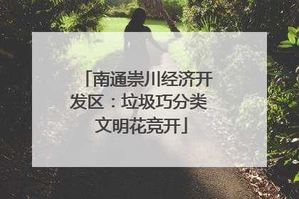 南通崇川经济开发区：垃圾巧分类 文明花竞开