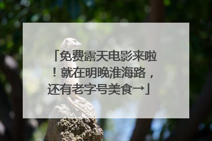 免费露天电影来啦！就在明晚淮海路，还有老字号美食→