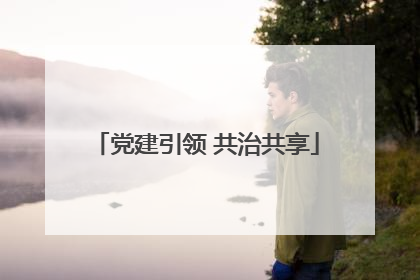 党建引领 共治共享
