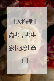 入梅撞上高考，考生家长要注意！