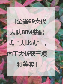 全省69支代表队BIM装配式“大比武”，南工大斩获三项特等奖