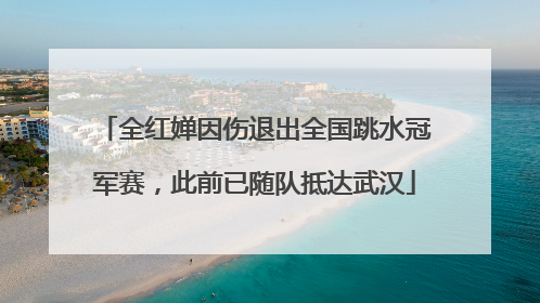全红婵因伤退出全国跳水冠军赛，此前已随队抵达武汉