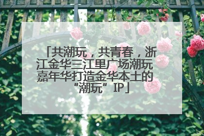 共潮玩，共青春，浙江金华三江里广场潮玩嘉年华打造金华本土的“潮玩”IP