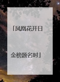 凤凰花开日 金榜题名时