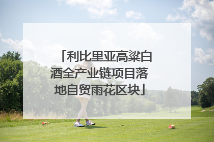 利比里亚高粱白酒全产业链项目落地自贸雨花区块