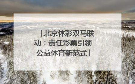 北京体彩双马联动：责任彩票引领公益体育新范式
