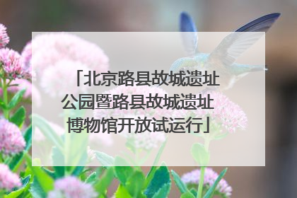 北京路县故城遗址公园暨路县故城遗址博物馆开放试运行