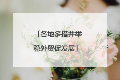 各地多措并举稳外贸促发展