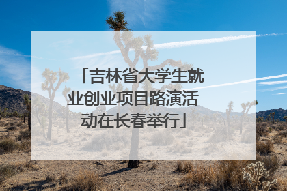 吉林省大学生就业创业项目路演活动在长春举行
