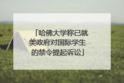 哈佛大学称已就美政府对国际学生的禁令提起诉讼